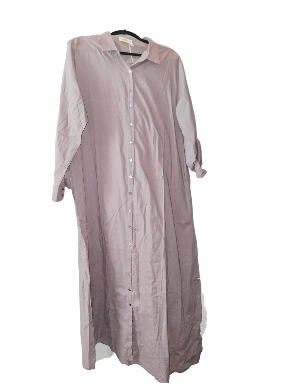 NATURAL Life Minimalist Sz XL Light Mauve 100% COTTON Lightweight Dress Nwt